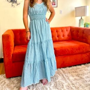 Max Studio print ankle length dress. Size M